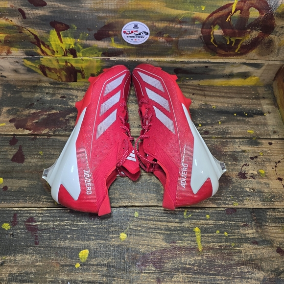 Size 11.5 Adidas Adizero Electric Football Cleats‎ Team Power Red/White IH5033 - Picture 4 of 8